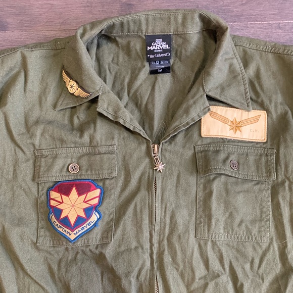 Her Universe Captain Marvel Cargo Romper Women’s M - Picture 3 of 9